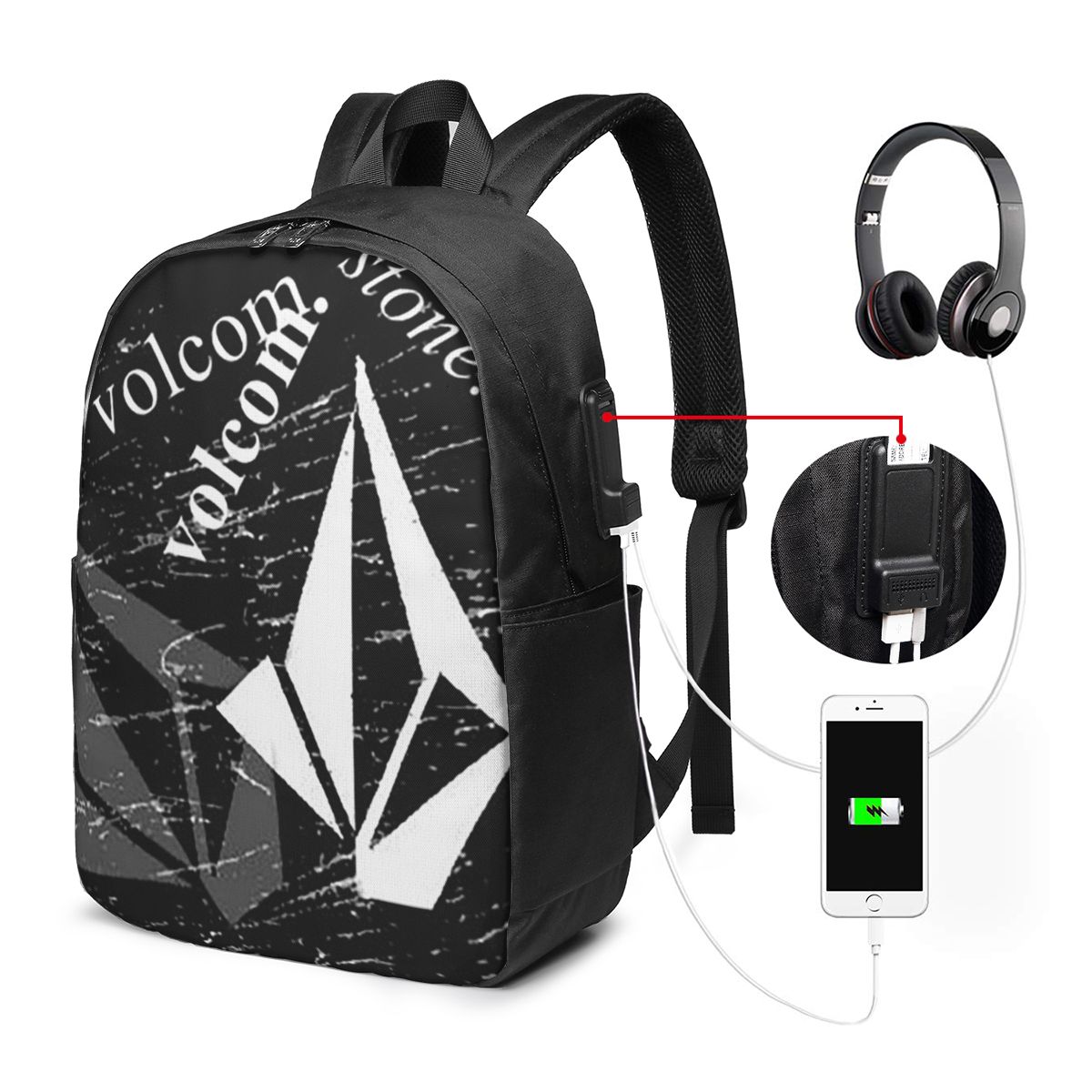 วี-โวลคอม โลโก้กระเป๋าเป้สะพาย - Laptop Bag บทวิจารณ์และราคา