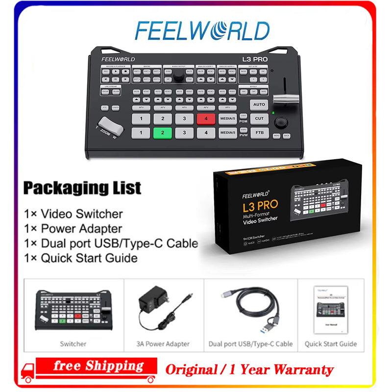 FEELWORLD L3 PRO เครื่องผสมสัญ - Hdmi Cable บทวิจารณ์และราคา